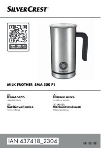 Priročnik SilverCrest IAN 437418 Penilec mleka