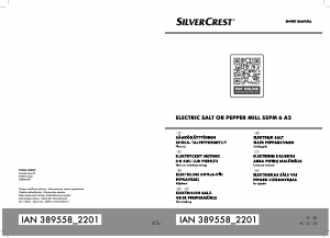 Rokasgrāmata SilverCrest IAN 389558 Piparu un sāls dzirnaviņas