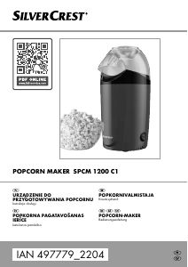 Rokasgrāmata SilverCrest IAN 497779 Popkorna aparāts