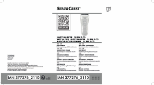 Instrukcja SilverCrest IAN 377276 Golarka