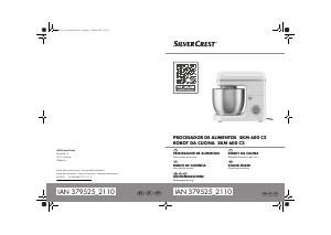 Manual SilverCrest IAN 379525 Batedeira com taça
