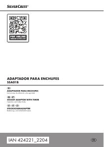 Manual de uso SilverCrest IAN 424221 Interruptor horario