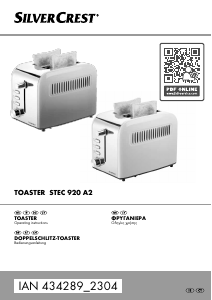 Εγχειρίδιο SilverCrest IAN 434289 Φρυγανιέρα