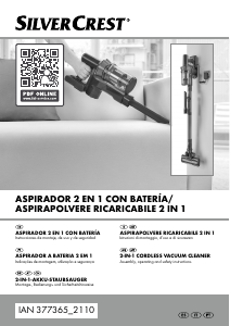 Manual SilverCrest IAN 377365 Aspirador