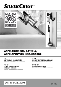 Manuale SilverCrest IAN 498726 Aspirapolvere