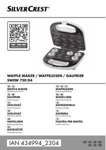 Használati útmutató SilverCrest IAN 434994 Gofrisütő
