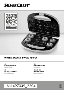 Rokasgrāmata SilverCrest IAN 497339 Vafeļu gatavotājs