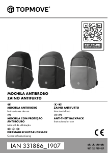 Manual Topmove IAN 331886 Mochila