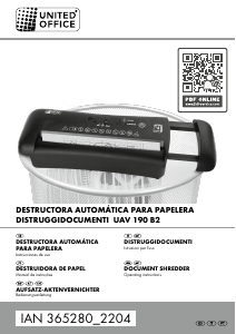 Manual United Office IAN 365280 Destruidora de papel