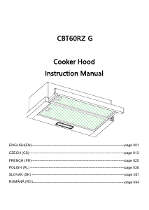 Manual Candy CBT60RWGTSS-07 Hotă