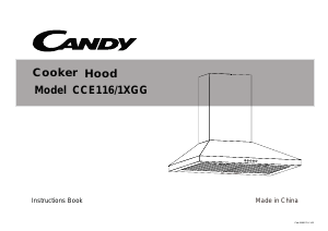 Bedienungsanleitung Candy CCE116/1XGG Dunstabzugshaube