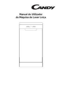 Manual Candy CDPH 2D1047S Máquina de lavar louça