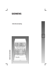 Handleiding Siemens SE25M852EU Vaatwasser