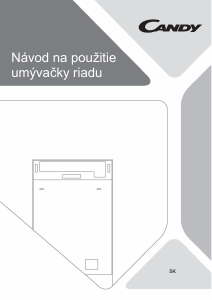 Návod Candy CI1C7SB1FA1 Umývačka riadu