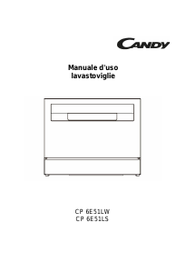 Manuale Candy CP 6E51LS Lavastoviglie