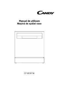 Manual Candy CP 8F9FFA Maşină de spălat vase