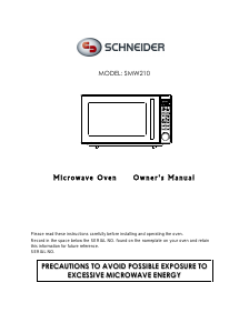 Handleiding Schneider SMW 210 Magnetron