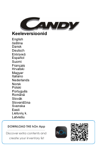 Rokasgrāmata Candy CCTOS 542WHN Ledusskapis ar saldētavu