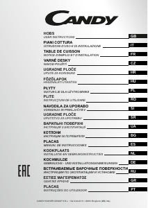 Priručnik Candy CH64CCW Ploča za kuhanje