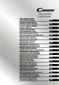 Használati útmutató Candy CMG20SMW Mikrohullámú sütő