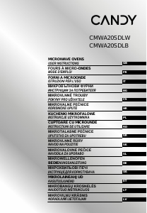 Vadovas Candy CMWA20SDLW Mikrobangų krosnelė
