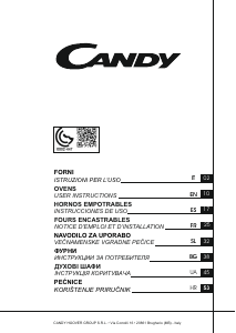 Priručnik Candy FCP602W/E Pećnica