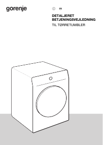 Brugsanvisning Gorenje D3NEP92GN Tørretumbler