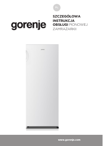 Instrukcja Gorenje F4142PW Zamrażarka