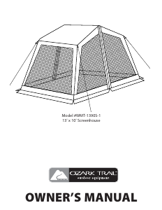 Bruksanvisning Ozark Trail WMT-1390S-1 Tält