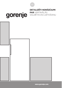 Rokasgrāmata Gorenje F492PW Saldētava