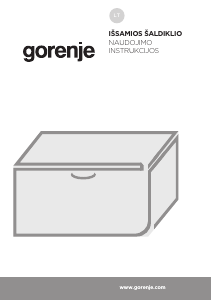 Vadovas Gorenje FH30EAW Šaldiklis