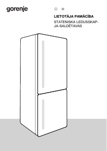 Rokasgrāmata Gorenje NRC619BSXL4 Ledusskapis ar saldētavu