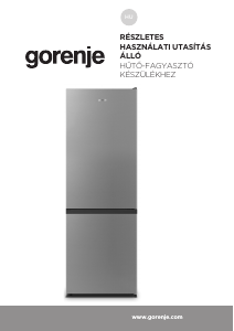Használati útmutató Gorenje NRK6182PW4 Hűtő és fagyasztó