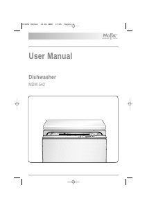 Manual Moffat MDW 542 Dishwasher