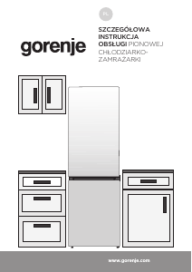 Instrukcja Gorenje NRK6192ABK4 Lodówko-zamrażarka