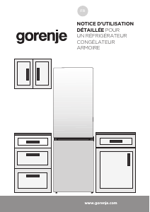Mode d’emploi Gorenje NRK6192SYBK Réfrigérateur combiné