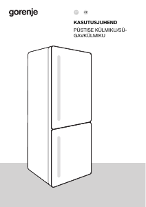 Kasutusjuhend Gorenje NRK619CA2XL4 Külmik-sügavkülmik