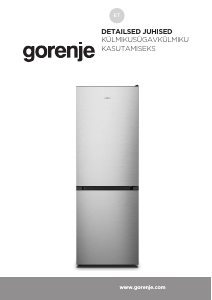Kasutusjuhend Gorenje NRK619EPXL4 Külmik-sügavkülmik
