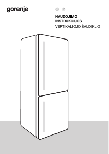 Vadovas Gorenje NRK620CA2XL4 Šaldytuvas-šaldiklis