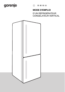 Mode d’emploi Gorenje NRK62CA2XL4Z Réfrigérateur combiné