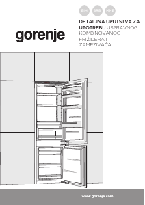 Priručnik Gorenje NRKI2181A1 Frižider – zamrzivač