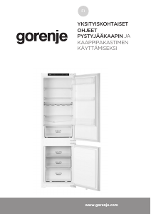 Käyttöohje Gorenje NRKI418EP1 Jääkaappipakastin
