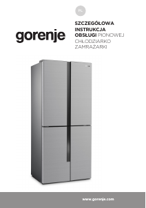 Instrukcja Gorenje NRM8182MX Lodówko-zamrażarka
