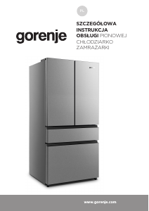 Instrukcja Gorenje NRM818EUX Lodówko-zamrażarka