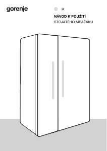 Manuál Gorenje NRR9185EAXLWD Lednice s mrazákem