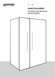 Kasutusjuhend Gorenje NRR9185EAXLWD Külmik-sügavkülmik