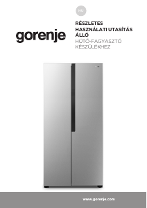 Használati útmutató Gorenje NRS8182KX Hűtő és fagyasztó