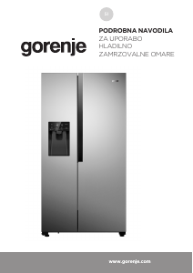 Priročnik Gorenje NRS9182VX Hladilnik in zamrzovalnik