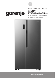 Käyttöohje Gorenje NRS918EMX Jääkaappipakastin
