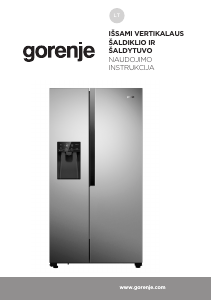 Vadovas Gorenje NRS9EVXB1 Šaldytuvas-šaldiklis